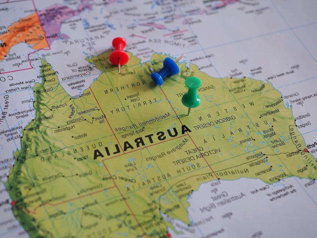 Navigation map and compass